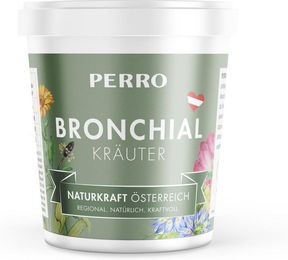 Produktbild von PERRO Naturkraft Bronchial Kräuter Nahrungsergänzung für Hunde zur Unterstützung der Atemwege und des Immunsystems 250g Pulver