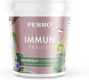 Produktbild von PERRO Naturkraft Immun Kräuter Nahrungsergänzung Pulver zur Immunstärkung für Hunde 250g