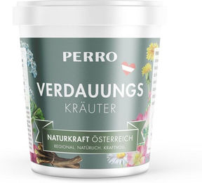 Produktbild von PERRO Naturkraft Verdauungskräuter Nahrungsergänzung für Hunde mit Probiotika zur Magen-Darm-Unterstützung 250g