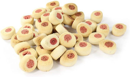 Produktbild von PERRO Premium Lachs Rollies Hundekekse Belohnungssnack 1000g