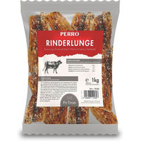 Produktbild von PERRO Premium Pet Snacks Rinderlunge Monoprotein fettarmer Kauartikel für Hunde 1000g