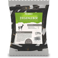 Produktbild von PERRO Premium Pet Snacks Ziegenleber Kauartikel für Hunde getreidefrei und glutenfrei 200g
