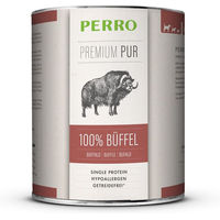 Produktbild von PERRO Premium Pur Büffel Nassfutter für Hunde Adult Monoprotein Hypoallergen 1000g