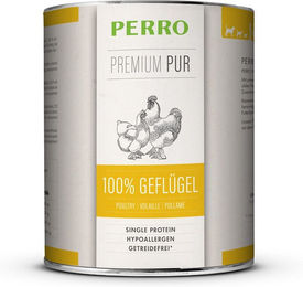 PERRO Premium Pur Geflügel Nassfutter Hund Adult Monoprotein Hypoallergen 1000g – Bild 1 von 1