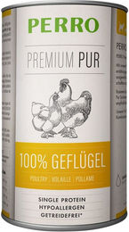 Produktbild von PERRO Premium Pur Geflügel Nassfutter Hund Adult Monoprotein Hypoallergen 1000g