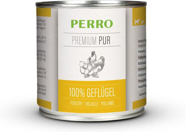 PERRO Premium Pur Geflügel Nassfutter Hund Adult Monoprotein Hypoallergen 1000g – Bild 1 von 1