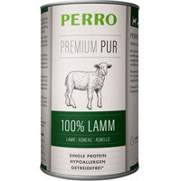 Produktbild von PERRO Premium Pur Lamm Nassfutter Hund Adult Hypoallergen Monoprotein Stückchen in Sauce 1000g