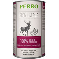 Produktbild von PERRO Premium Pur Nassfutter für Hunde Adult Wild und Geflügel Hypoallergen und Sensitive 1000g