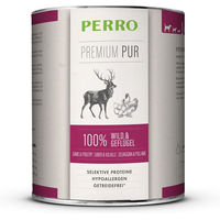 Produktbild von PERRO Premium Pur Nassfutter für Hunde Adult Wild und Geflügel Hypoallergen und Sensitive 1000g