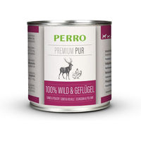 Produktbild von PERRO Premium Pur Nassfutter für Hunde Adult Wild und Geflügel Hypoallergen und Sensitive 1000g