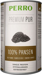 Produktbild von PERRO Premium Pur Pansen Rind Nassfutter Hund Adult Monoprotein Hypoallergen 1000g