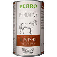 Produktbild von PERRO Premium Pur Pferd Nassfutter für Hunde Adult Monoprotein Hypoallergen Sensitive 1000g