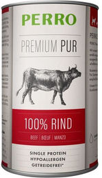 Produktbild von PERRO Premium Pur Rind Nassfutter für Hunde Adult Monoprotein Hypoallergen 1000g