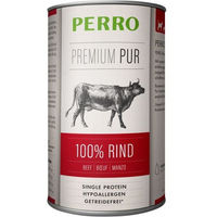 Produktbild von PERRO Premium Pur Rind Nassfutter für Hunde Adult Monoprotein Hypoallergen 1000g