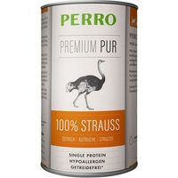Produktbild von PERRO Premium Pur Strauß Ragout Hund Adult Monoprotein Hypoallergen 1000g