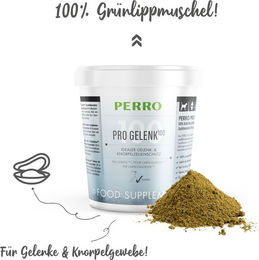 Produktbild von PERRO Pro Gelenk100 Gelenk-Supplement Pulver für Hunde und Katzen für alle Altersstufen 100g