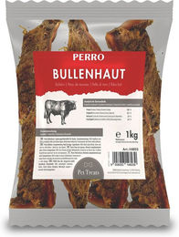 Produktbild von PERRO Rinderbullenhaut Monoprotein Kausnack für Hunde extra hart 1000g