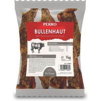 Produktbild von PERRO Rinderbullenhaut Monoprotein Kausnack für Hunde extra hart 1000g