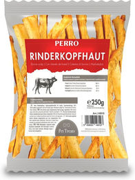 PERRO Rinderkopfhaut geschnitten Monoprotein Naturkauartikel für Hunde 250g – Bild 1 von 1
