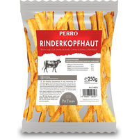 Produktbild von PERRO Rinderkopfhaut geschnitten Monoprotein Naturkauartikel für Hunde 250g