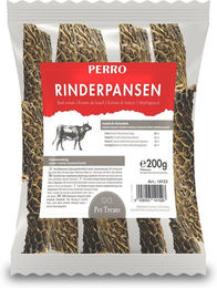 Produktbild von PERRO Rinderpansen Kauartikel für Hunde Monoprotein 200g