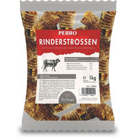Produktbild von PERRO Rinderstrossen Monoprotein Naturkauartikel für Senior Hunde 1000g