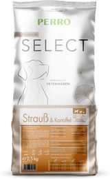 PERRO Select Grainfree Trockenfutter Hund Strauß und Kartoffel Getreidefrei Monoprotein 1kg – Bild 1 von 1