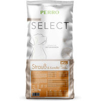 Produktbild von PERRO Select Grainfree Trockenfutter Hund Strauß und Kartoffel Getreidefrei Monoprotein 1kg