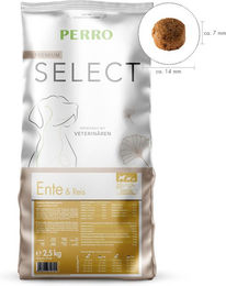 Produktbild von PERRO Select Trockenfutter Hund Ente mit Reis Monoprotein
