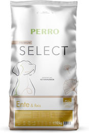 Produktbild von PERRO Select Trockenfutter Hund Ente mit Reis Monoprotein Glutenfrei Sensitive 1kg
