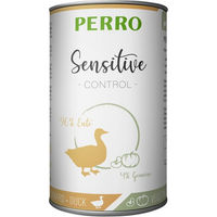 Produktbild von PERRO Sensitive Control Hundefutter Ente mit Gemüse getreidefrei und hypoallergen 1000g Dose