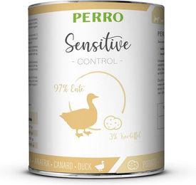 PERRO Sensitive Control Hundefutter Ente mit Kartoffeln Stückchen in Sauce getreidefrei und hypoallergen 1000g – Bild 1 von 1