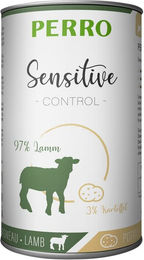 Produktbild von PERRO Sensitive Control Hundefutter Lamm mit Kartoffeln getreidefrei und hypoallergen 1000g
