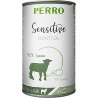 Produktbild von PERRO Sensitive Control Hundefutter Lamm und Gemüse Getreidefrei Hypoallergen Monoprotein 1000g Dose