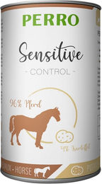 Produktbild von PERRO Sensitive Control Pferd und Kartoffel Hypoallergenes Monoprotein Pferdefutter für Magen-Darm und Verdauung 1000g