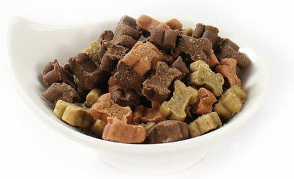 Produktbild von PERRO Soft-Mix Mini Knöchelchen Getreidefrei und Glutenfrei Hundesnack für alle Altersstufen 500g