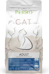 Produktbild von PERRO Tiernahrung Cat Premium Trockenfutter für erwachsene Katzen mit Geflügel und Fisch glutenfrei und sensitive 1000g