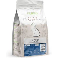 Produktbild von PERRO Tiernahrung Cat Premium Trockenfutter für erwachsene Katzen mit Geflügel und Fisch glutenfrei und sensitive 400g