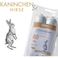 Produktbild von PERRO Tiernahrung Delikatessrolle No.2 Kaninchen Hundewurst Monoprotein Hypoallergen Glutenfrei 800g