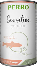 PERRO Tiernahrung Sensitive Control Lachs mit Gemüse getreidefrei und hypoallergen 1000g Dose – Bild 1 von 1