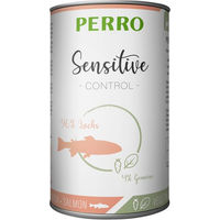 Produktbild von PERRO Tiernahrung Sensitive Control Lachs mit Gemüse getreidefrei und hypoallergen 1000g Dose