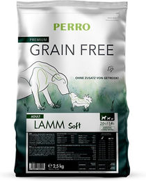 Produktbild von PERRO Trockenfutter Lamm Getreidefrei Sensitive Kroketten für erwachsene Hunde 1000g