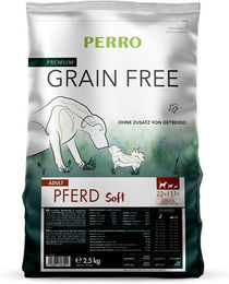 Produktbild von PERRO Trockenfutter Pferd Getreidefrei Sensitive Hypoallergen für Hunde Adult