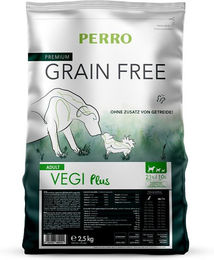Produktbild von PERRO Trockenfutter Vegi Plus Getreidefrei und Glutenfrei für Hunde Adult ohne tierisches Protein