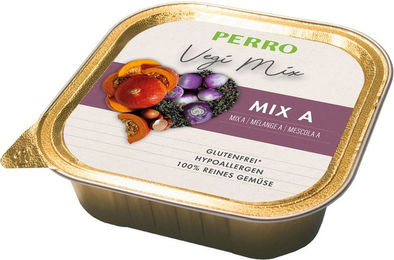 Produktbild von PERRO Vegi Mix A Hypoallergenes Nassfutter mit Verdauungshilfe für Magen-Darm-Sensibilität 1000g