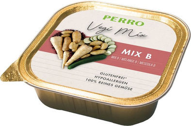 Produktbild von Perro Vegi Mix B Nassfutter Hypoallergen mit Verdauungshilfe 1000g