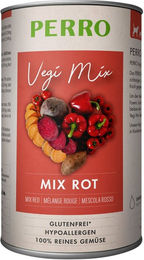 Produktbild von PERRO Vegi Mix Rot Nassfutter Hund Adult Getreidefrei und Hypoallergen ohne tierisches Protein