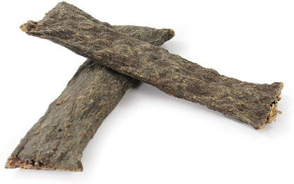 Produktbild von PERRO Wild Trockenfleisch Kausnack für Hunde getreidefrei und glutenfrei monoprotein