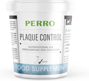 Produktbild von PERRO Zahnstein Plaque Control Zahnpflege Pulver für Hunde und Katzen 60g