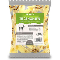 Produktbild von PERRO Ziegenohren Naturkauartikel für Hunde getreidefrei und hypoallergen 200g